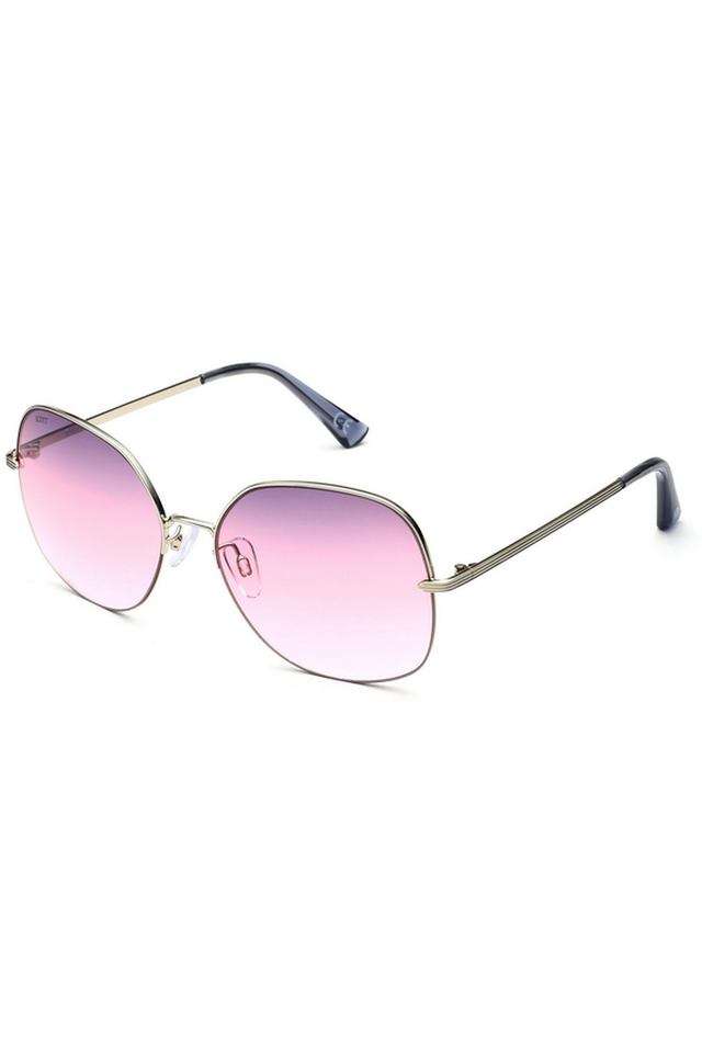 Women-s-Full-Rim-Non-Polarized-Round-Sunglasses-with-Soft-Case