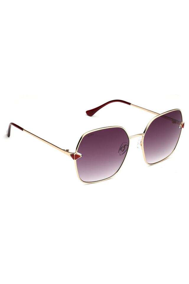 Women-s-Full-Rim-Non-Polarized-Hexagon-Sunglasses-with-Soft-Case