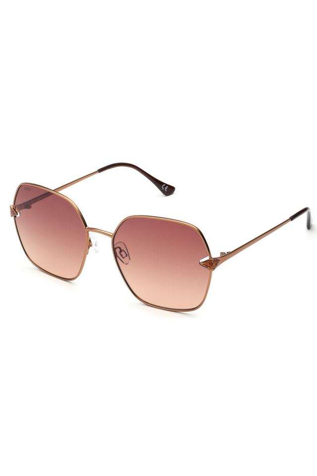 Women-s-Full-Rim-Non-Polarized-Hexagon-Sunglasses-with-Soft-Case