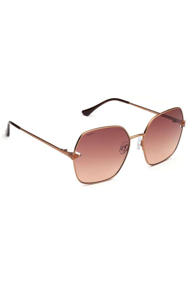 Women-s-Full-Rim-Non-Polarized-Hexagon-Sunglasses-with-Soft-Case