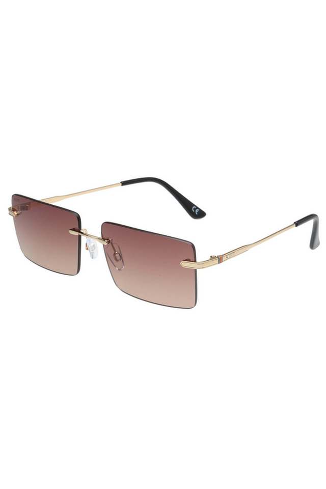 Unisex-Rimless-Non-Polarized-Square-Sunglasses-3056-Casper-C1-S-with-case