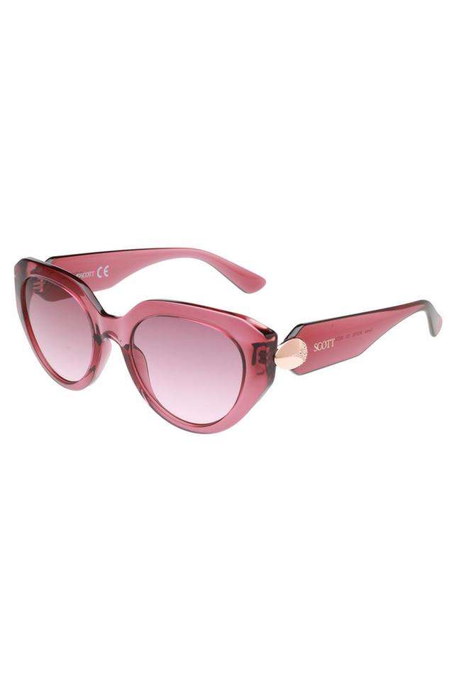 Women-Full-Rim-Non-Polarized-Round-Sunglasses-with-Case