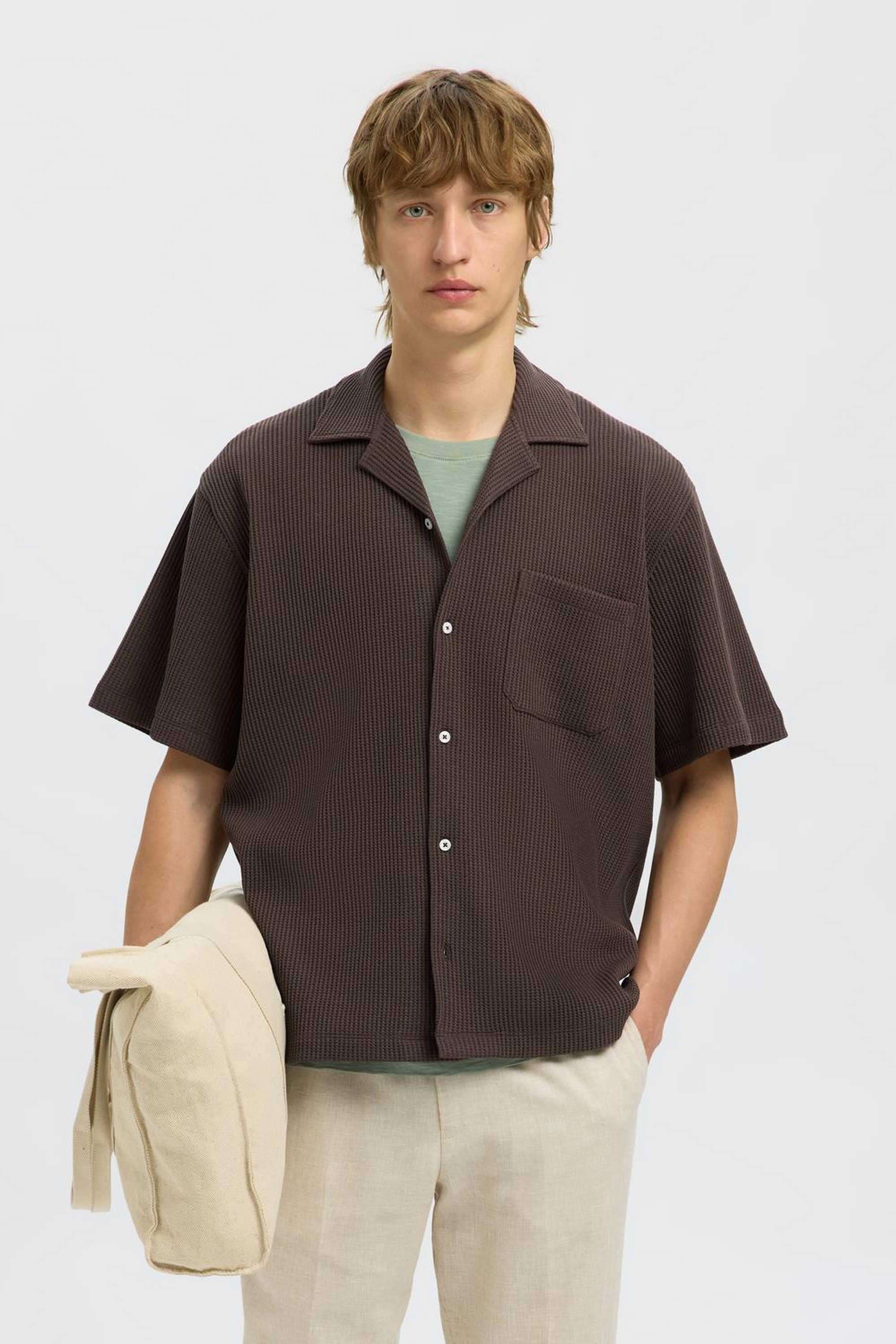 Textured-Cotton-Men-s-Casual-Wear-Shirt