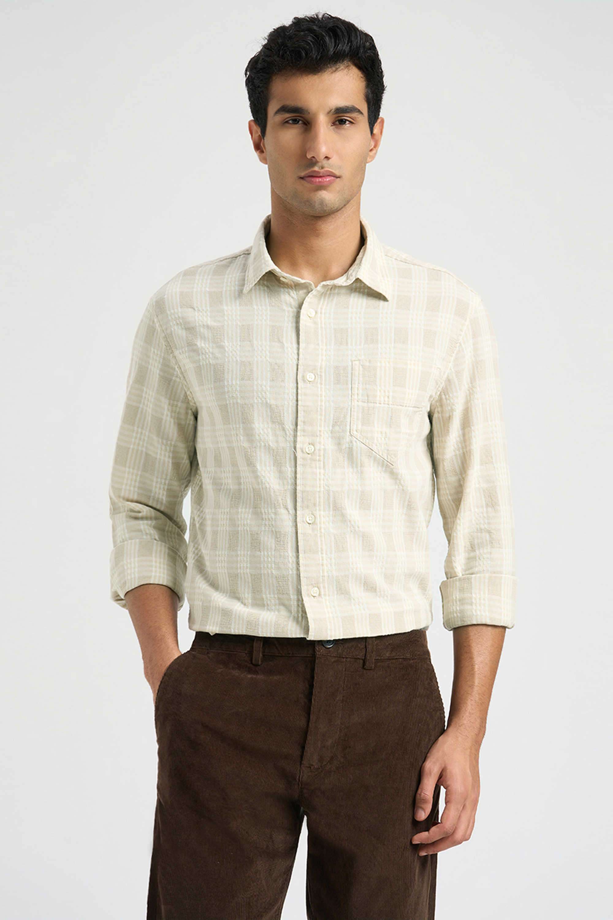 Checks-Cotton-Men-s-Casual-Wear-Shirt