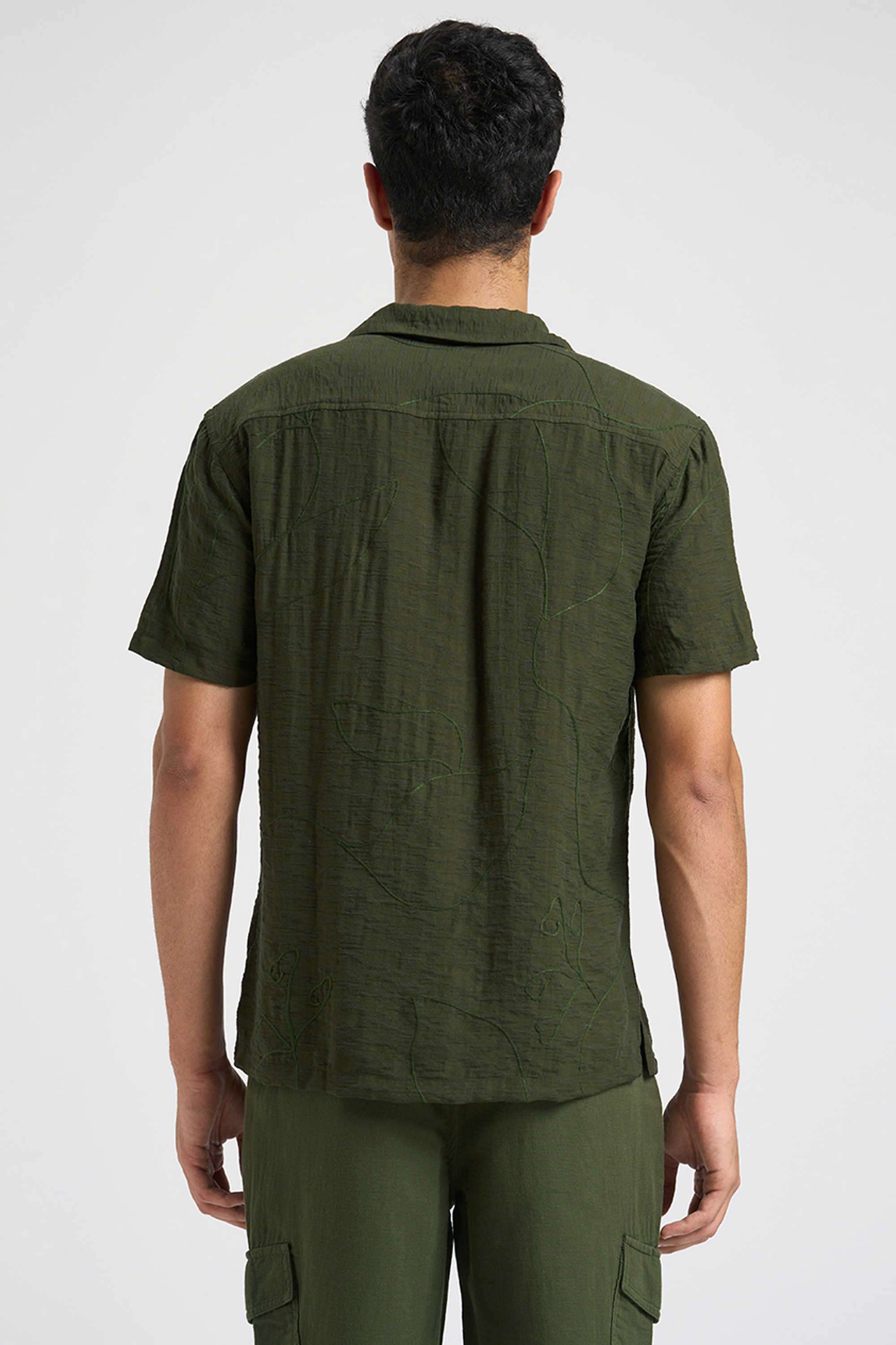 Solid-Viscose-Men-s-Casual-Wear-Shirt