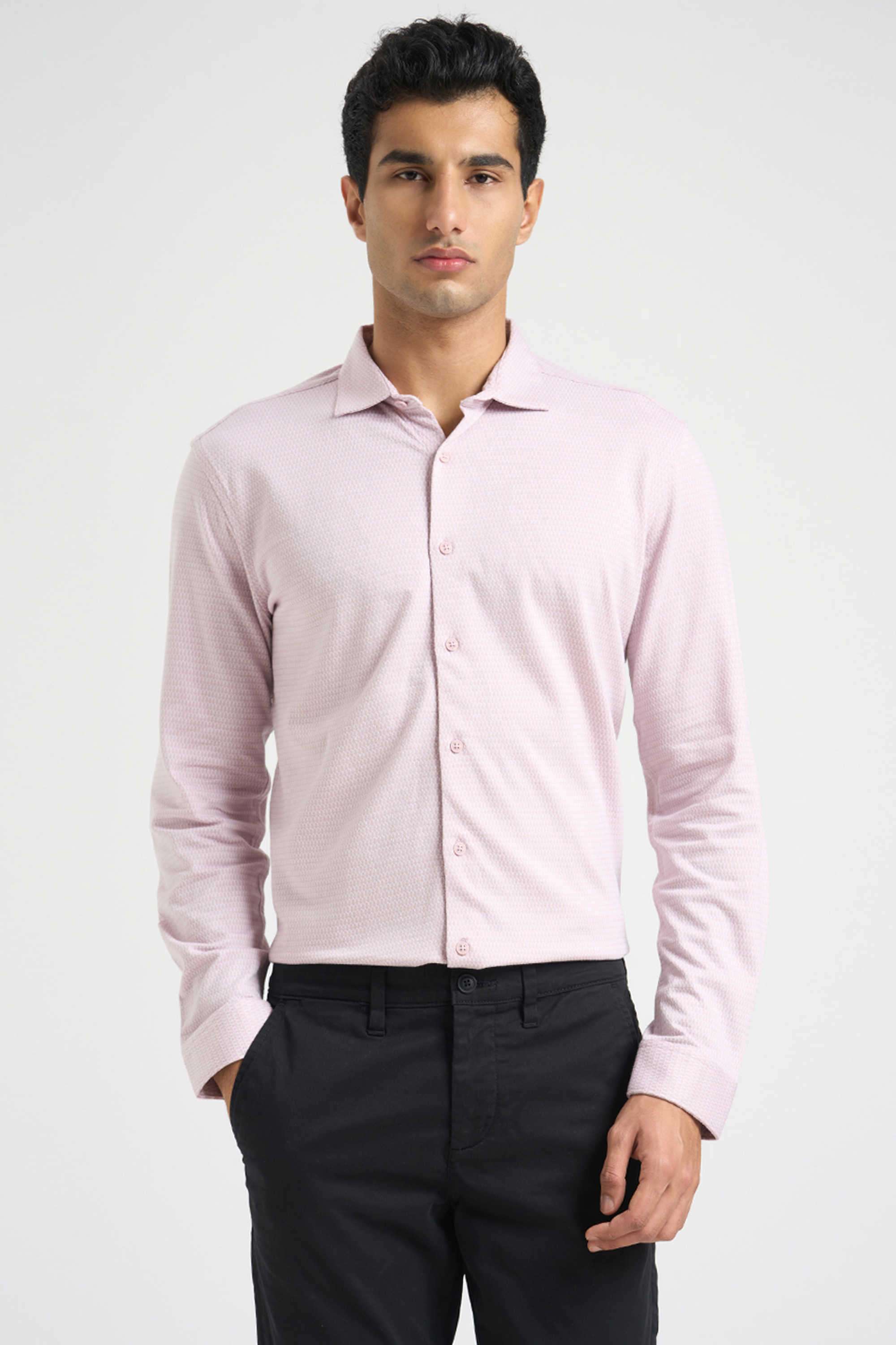 Solid-Cotton-Men-s-Casual-Wear-Shirt