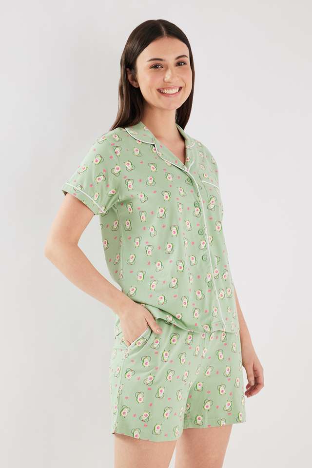 Printed-Mid-Thigh-Cotton-Women-s-Top-&-Shorts-Set