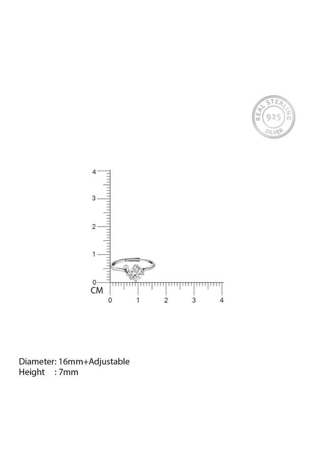 Zircon-Classic-Sterling-Silver-Womens-Western-Ring