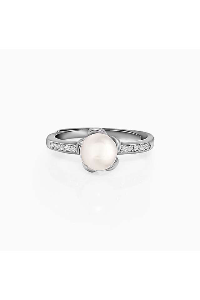 Pearl-Flower-Sterling-Silver-Womens-Western-Ring