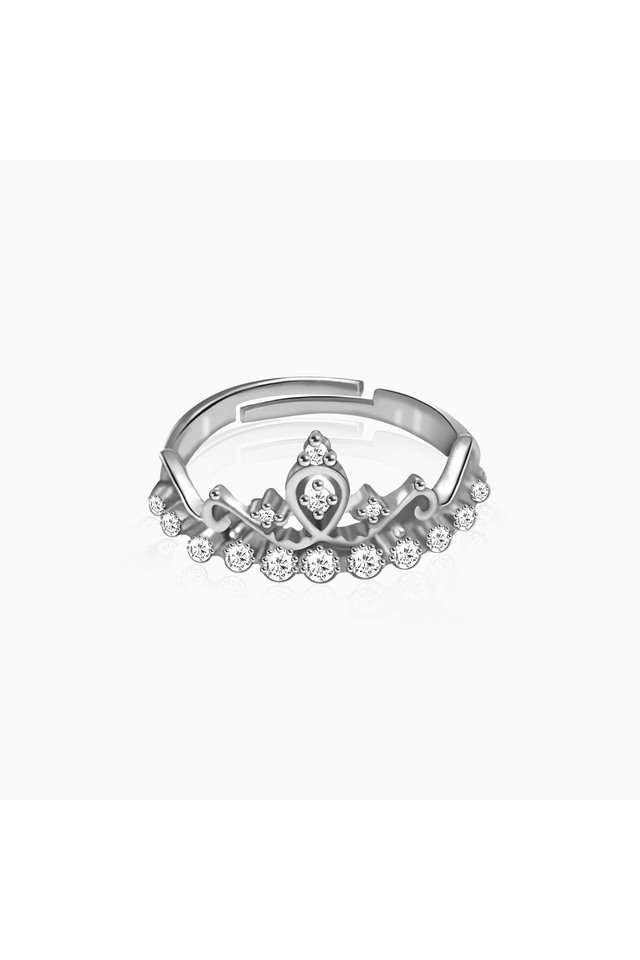 Cparkling-Crown-Sterling-Silver-Womens-Western-Ring