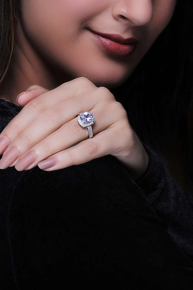 Cubic-Zirconia-Sterling-Silver-Adjustable-Western-Ring