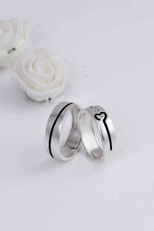 Cubic-Zirconia-Silver-Adjustable-Womens-Ring