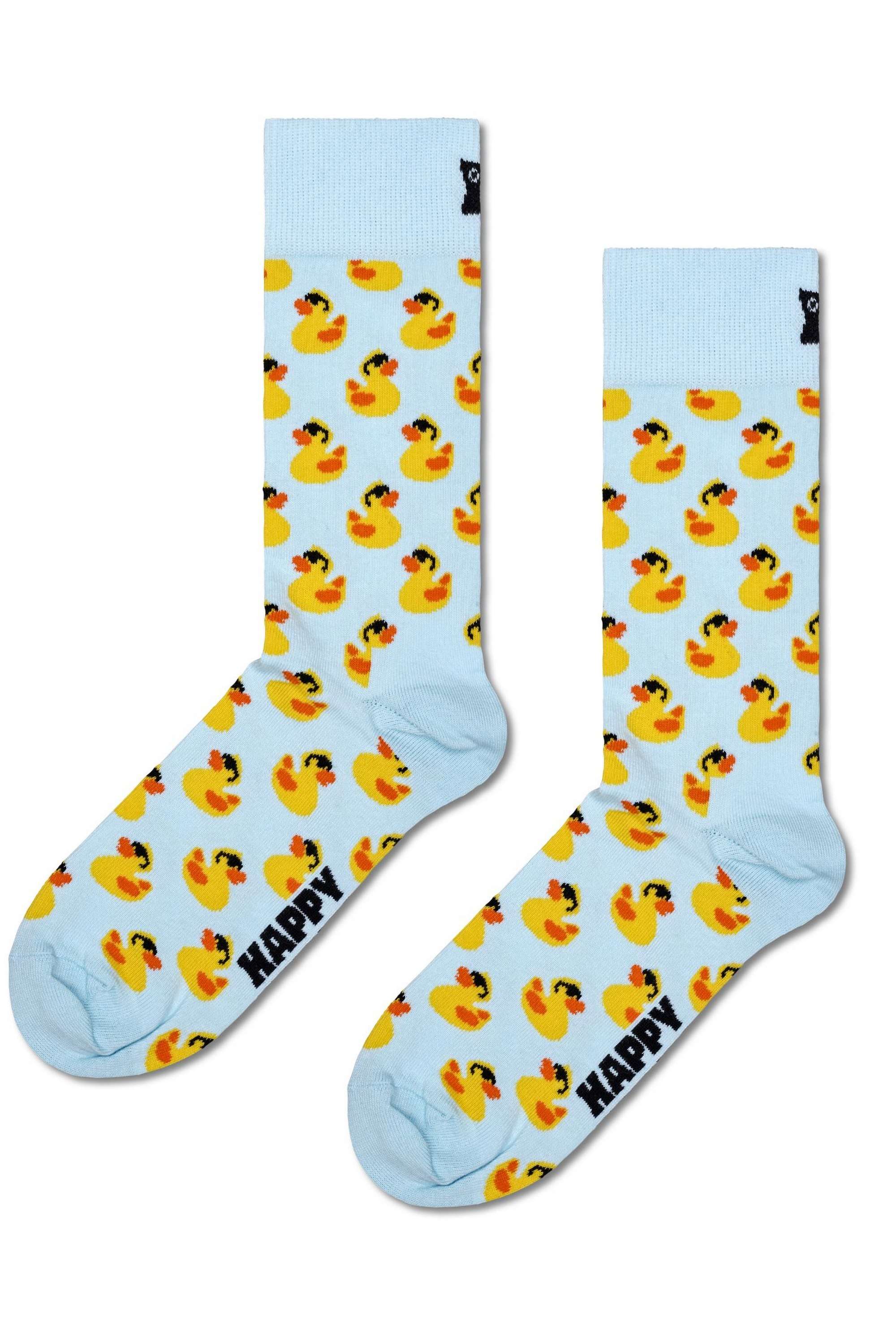 Cotton-Printed-Rubber-Duck-Sock-For-Women-And-Men