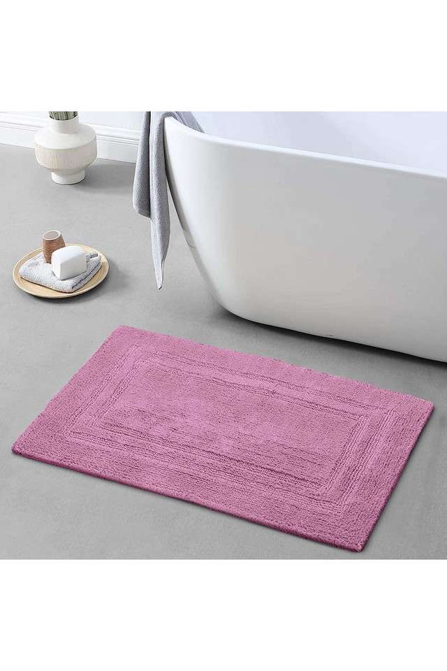 Super-Absorbent-Cotton-Reversible-Bath-Mat-(L)80-x-(W)50---Aubergine