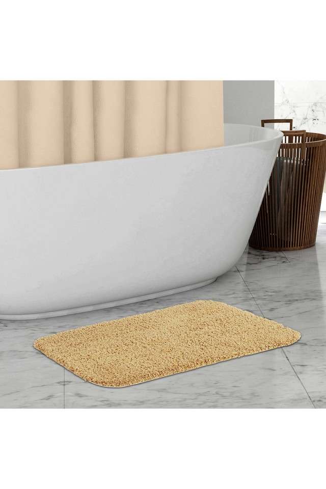 Premium-Anti-Skid-Super-Absorbent-Polyester-Bath-Mat---Beige
