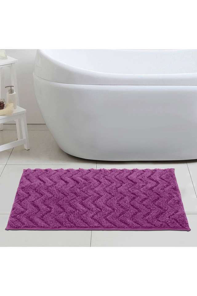 Anti-Skid-Soft-And-Absorbent-Bath-Mat-(L)70-x-(W)50---Purple