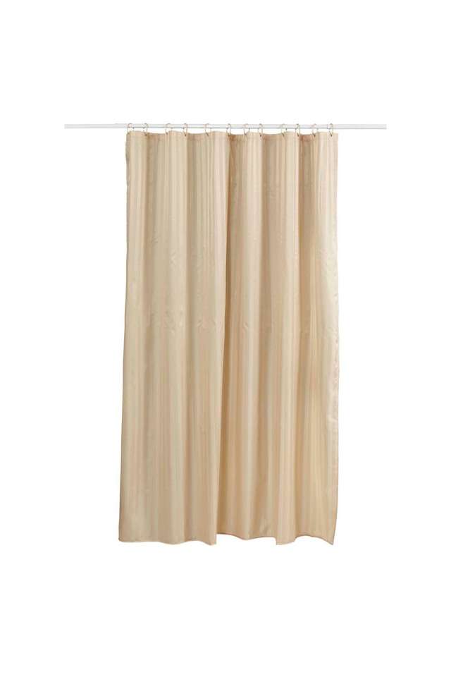 Striped-Hilton-Shower-Curtain-----2.0-x-1.8-m---Single---Rust