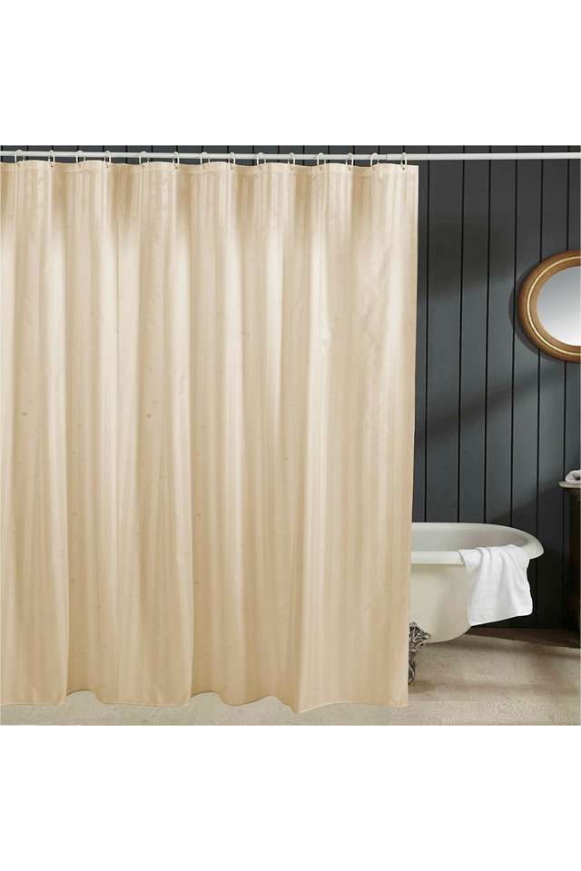 Striped-Hilton-Shower-Curtain-----2.0-x-1.8-m---Single---Ivory
