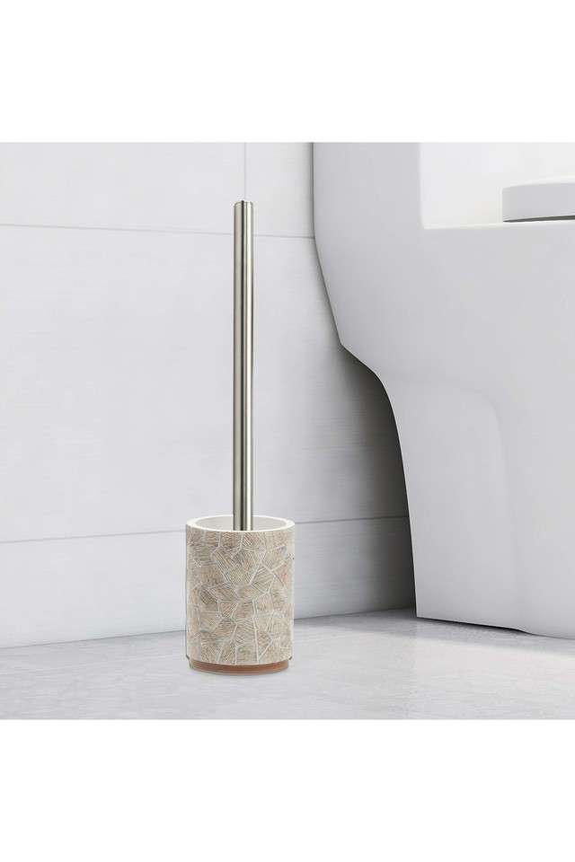 Polyresin-Freestanding-Toiletbrush-with-Holder---Brown