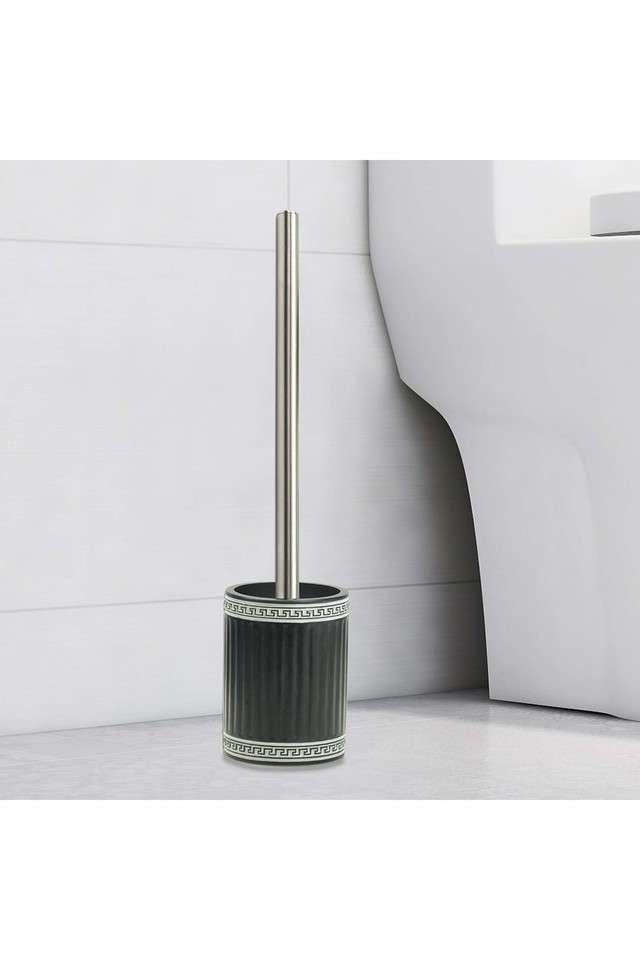 Polyresin-Freestanding-Toiletbrush-with-Holder-(L)9.1-x-(W)9.1-x-(H)12cm---Black