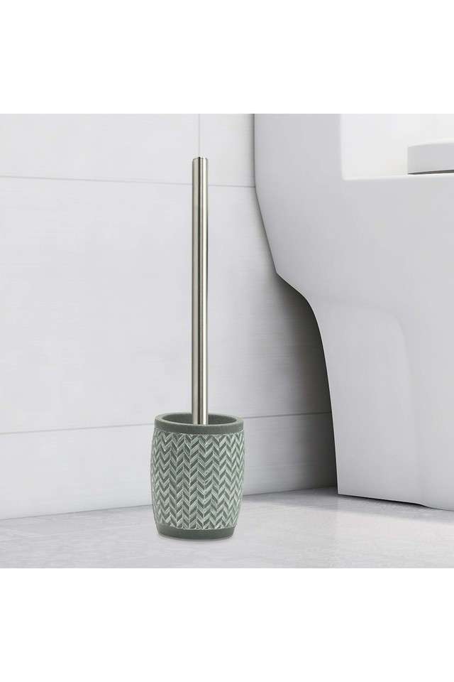 Polyresin-Freestanding-Toiletbrush-with-Holder-(L)9.4-x-(W)9.4-x-(H)11.5cm---L.Grey