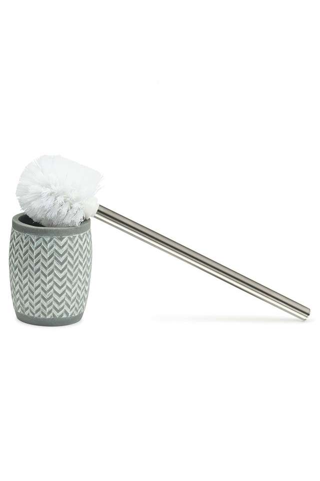Polyresin-Freestanding-Toiletbrush-with-Holder-(L)9.4-x-(W)9.4-x-(H)11.5cm---L.Grey