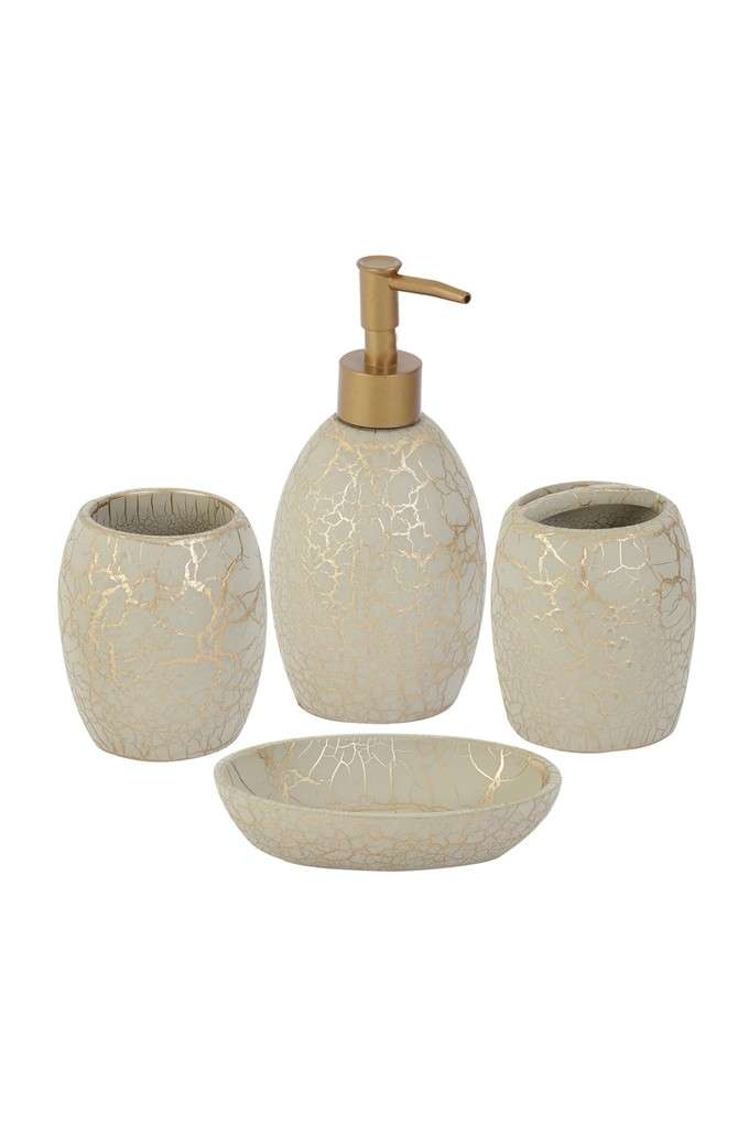 Polyresin-4-Pcs-Bathroom-Set-Beige