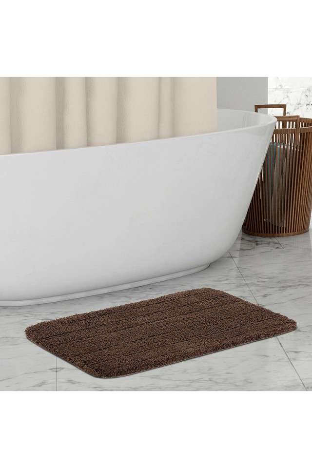 Premium-Anti-Skid-Super-Absorbent-Polyester-Bath-Runner-(L)45-x-(W)30-Chocolate