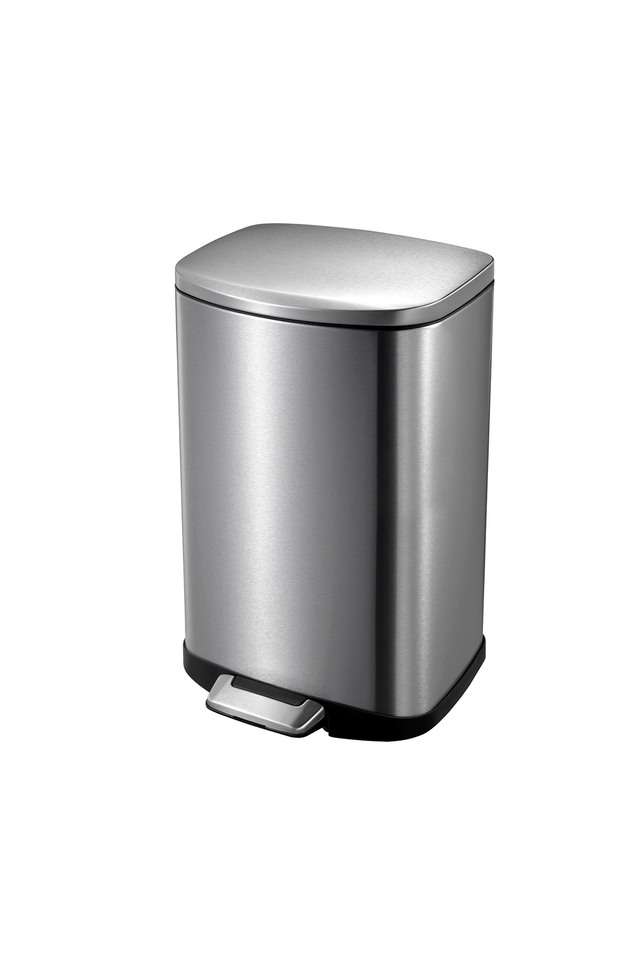 Solid-Della-Eko-Step-Dustbin-----6-litres---Single---Metallic