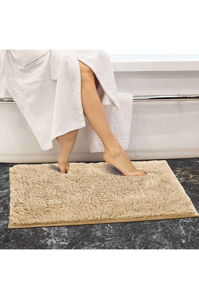 Anti-Skid-Super-Absorbent-Cotton-Bath-Mat-(L)60-x-(W)40---Camel