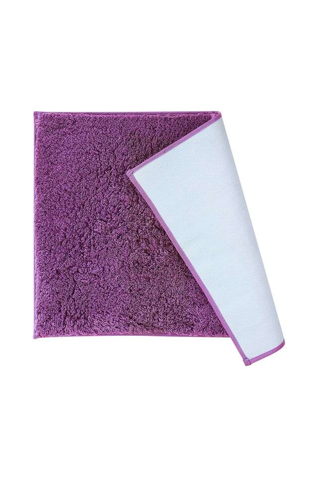 Anti-Skid-Super-Absorbent-Cotton-Bath-Mat-(L)70-x-(W)50---Purple