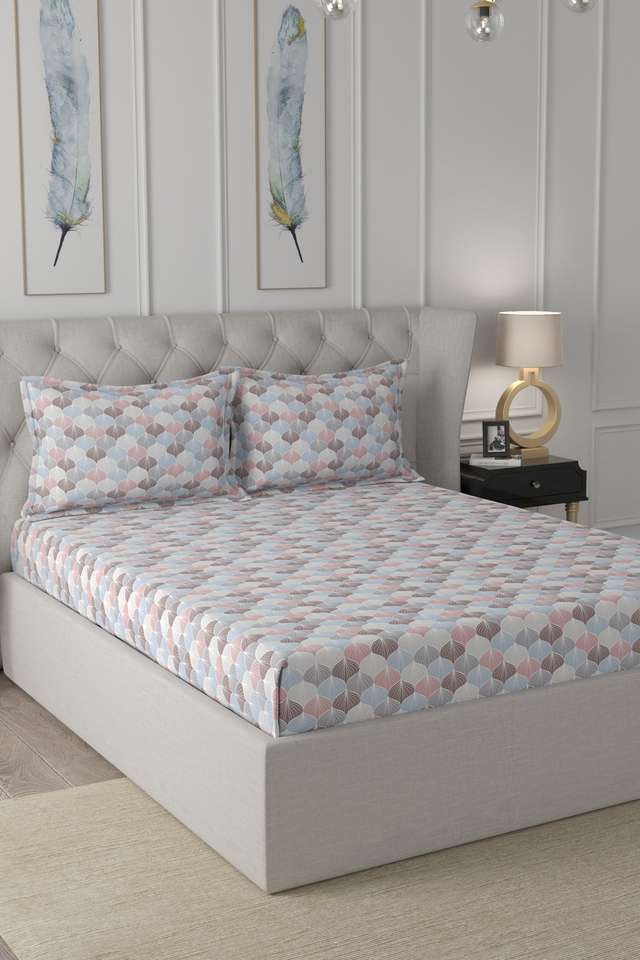 Abstract-Boston-144-TC-Cotton-Blue-Print-King-Bed-Sheet-With-2-Pillow-Covers