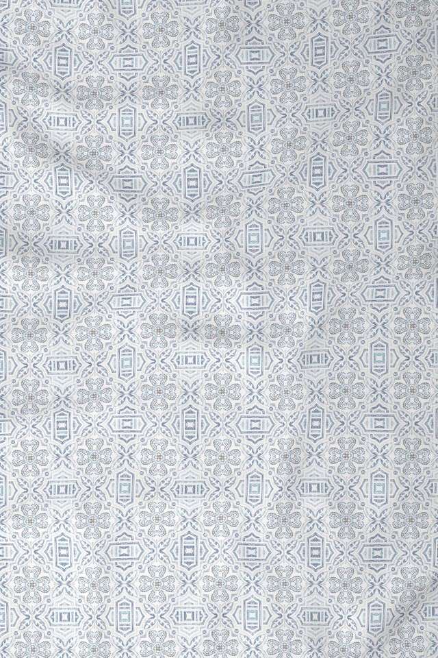 Hermosa-Exotic-Bouquet-Kallie-Printed-144-TC-Cotton-Blue-Double-Bed-Sheet-With-2-Pillow-Covers