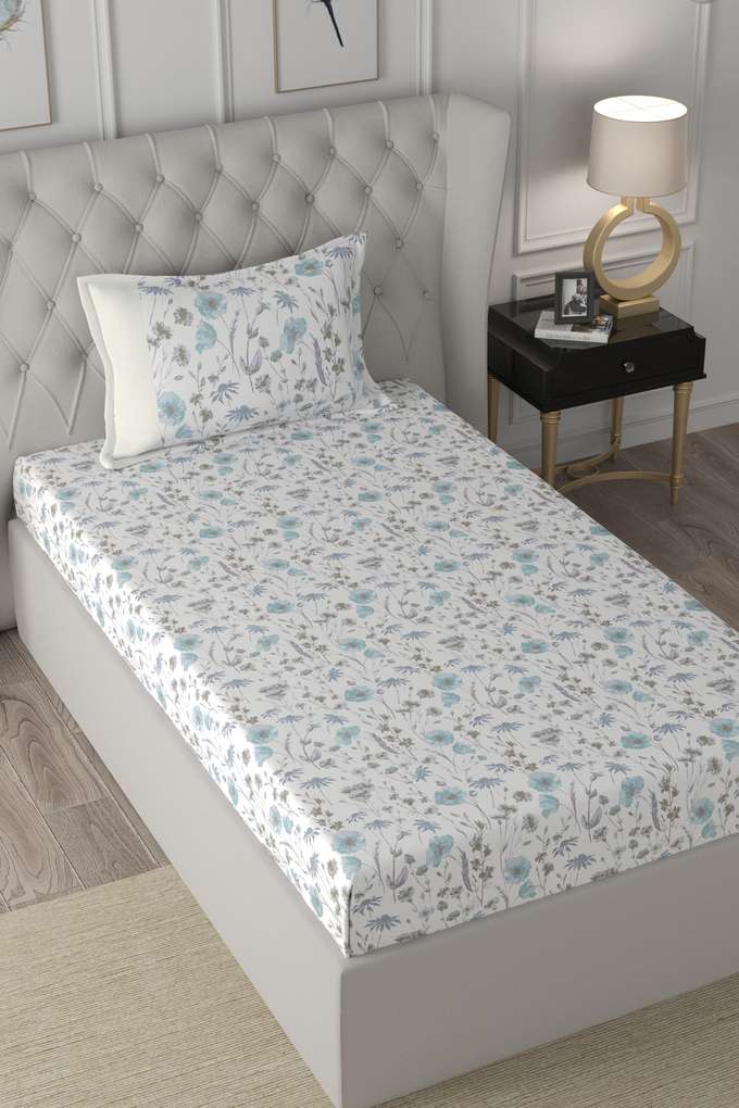 Hermosa-Regency-Jamila-Print-210-TC-Cotton-Single-Bed-Sheet-With-1-Pillow-Cover