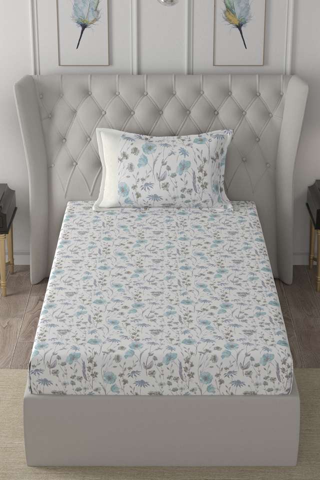 Hermosa-Regency-Jamila-Print-210-TC-Cotton-Single-Bed-Sheet-With-1-Pillow-Cover