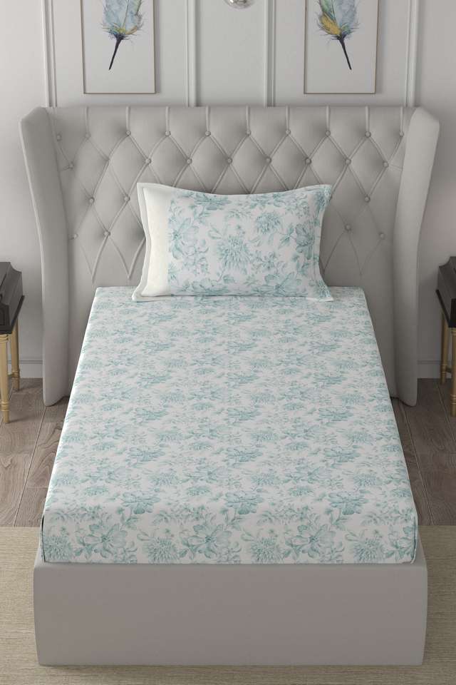 Hermosa-Regency-Alicia-Print-210-TC-Cotton-Single-Bed-Sheet-With-1-Pillow-Cover