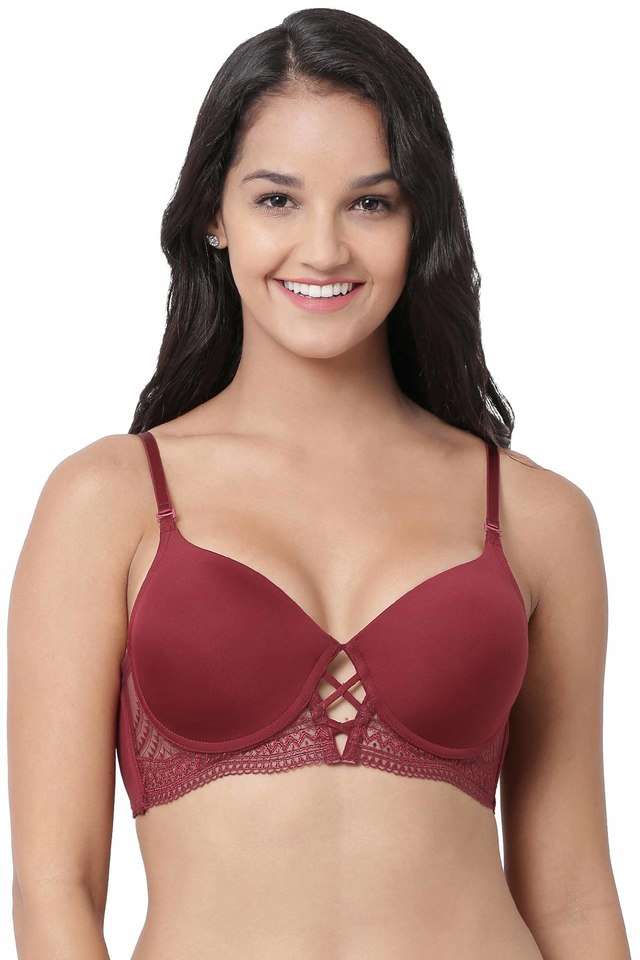 Wired-Racerback-Strap-Lightly-Padded-Women-s-T-Shirt-Bra