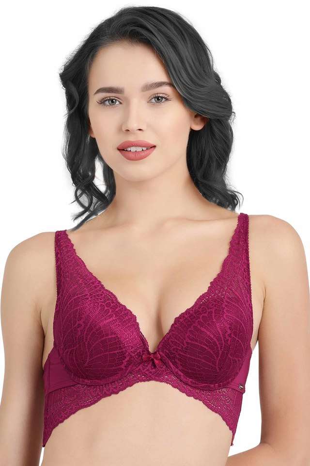 Wired-Racerback-Strap-Lightly-Padded-Women-s-Push-Up-Bra