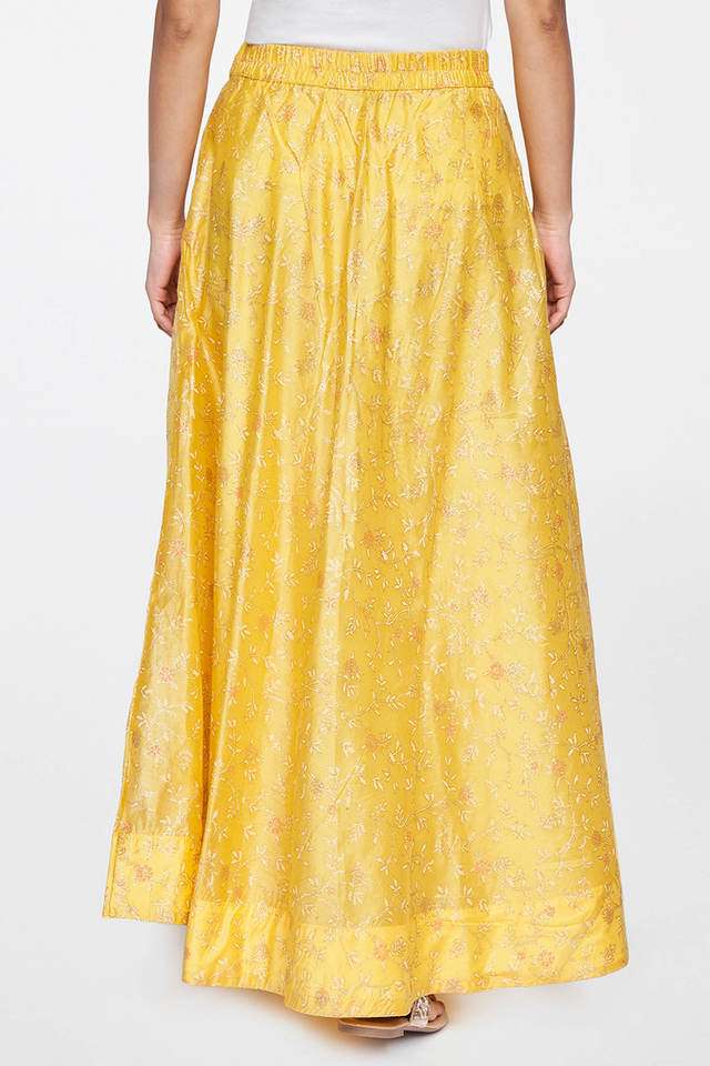 Embroidered Viscose Flared Fit Womens Skirt