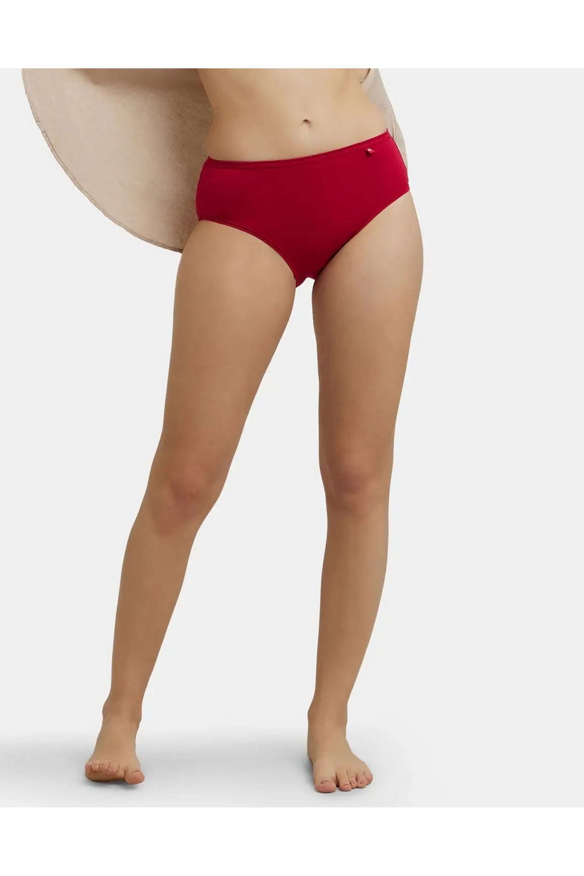 Women-s-Solid-Pattern-High-Coverage-Hipster