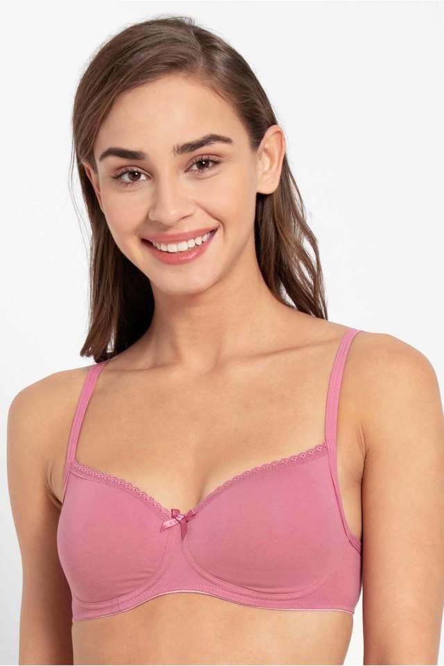 Non-Wired-Fixed-Straps-Lightly-Padded-Women-s-Every-Day-Bra