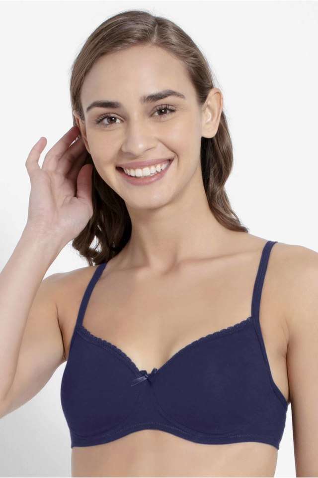 Non-Wired-Fixed-Straps-Lightly-Padded-Women-s-Every-Day-Bra