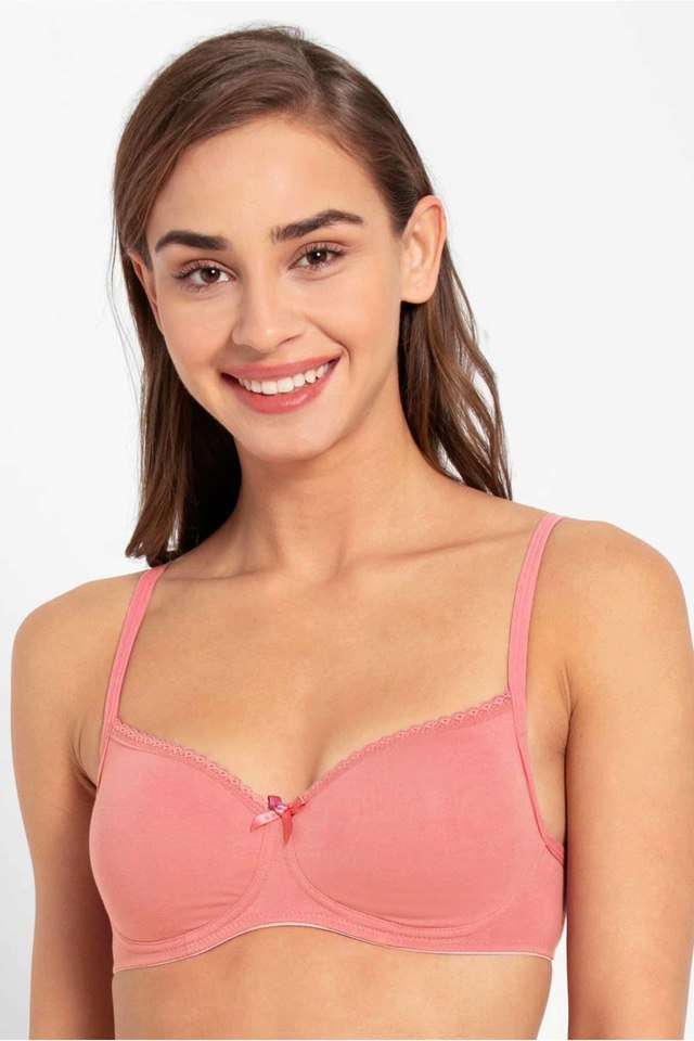 Non-Wired-Fixed-Straps-Lightly-Padded-Women-s-Every-Day-Bra