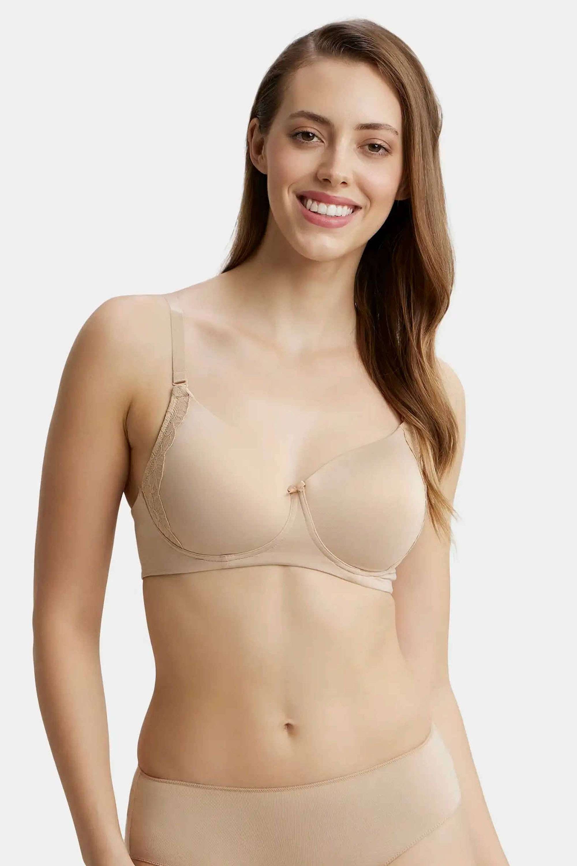 Non-Wired-Multiway-Straps-Lightly-Padded-Women-s-Every-Day-Bra