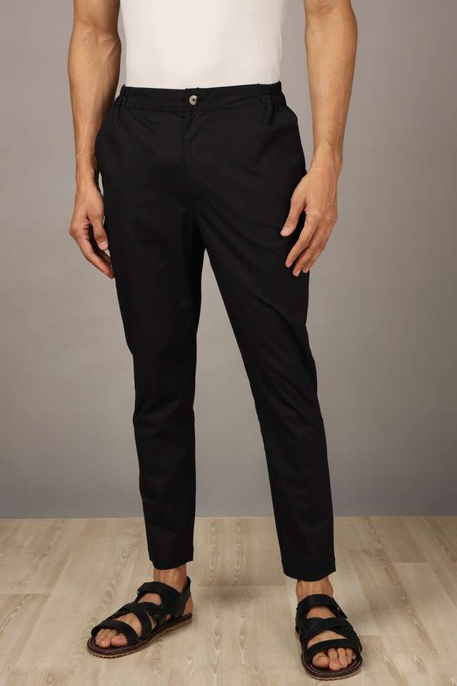 Solid-Cotton-Lycra-Slim-Fit-Men-s-Ethnic-Poplin-Pants