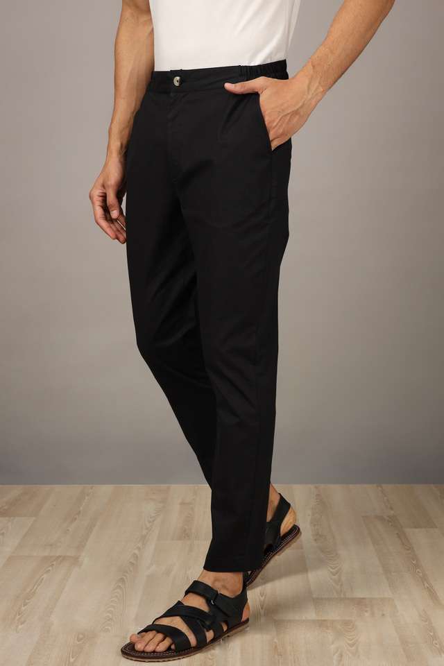 Solid-Cotton-Lycra-Slim-Fit-Men-s-Ethnic-Poplin-Pants