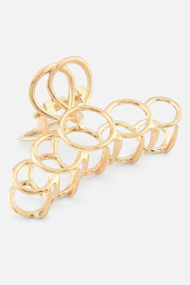 Gold-Plated-Metal-Looped-Claw-Clip