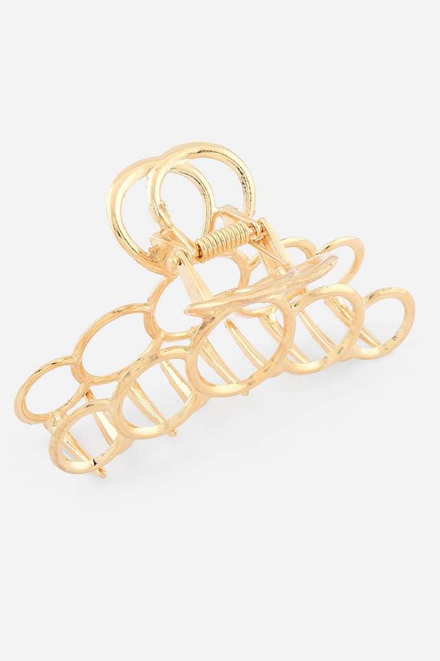 Gold-Plated-Metal-Looped-Claw-Clip
