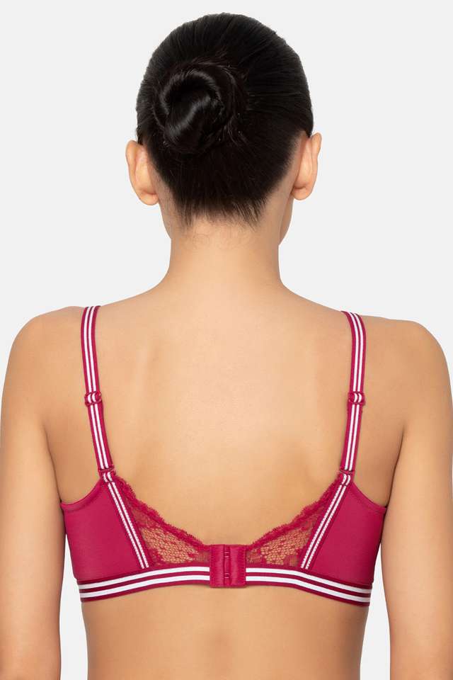 Wired-Fixed-Strap-Padded-Women-s-T-Shirt-Bra
