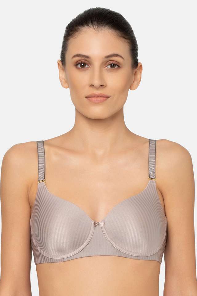 Wired-Fixed-Strap-Padded-Women-s-T-Shirt-Bra
